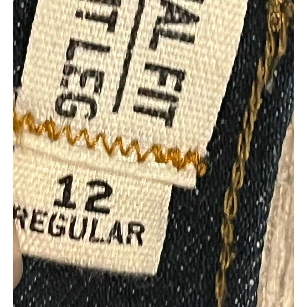 Carhartt Jeans Women's 12 Regular Straight Leg Pockets Denim Fleece Lined EUC - Picture 4 of 11